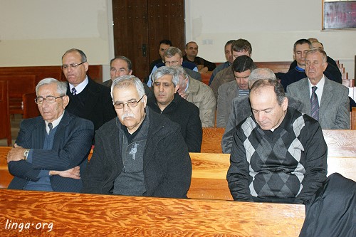 The Ministers monthly breakfast fellowship in the Nazarene Church in Nazareth