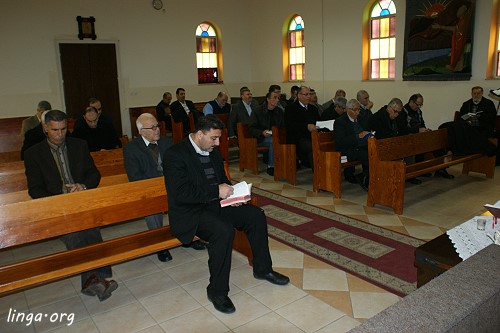 The Ministers monthly breakfast fellowship in the Nazarene Church in Nazareth