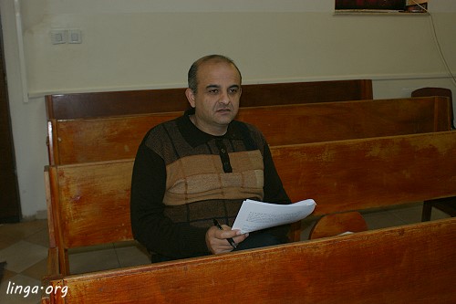 The Ministers monthly breakfast fellowship in the Nazarene Church in Nazareth