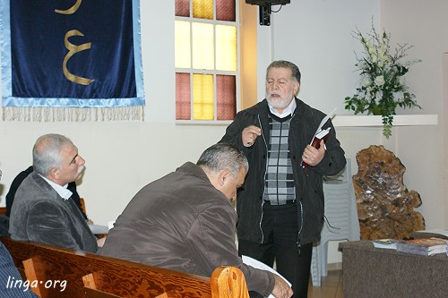 The Ministers monthly breakfast fellowship in the Nazarene Church in Nazareth