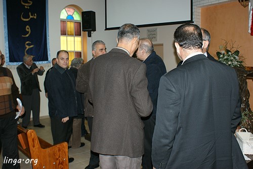 The Ministers monthly breakfast fellowship in the Nazarene Church in Nazareth