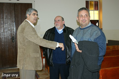 The Ministers monthly breakfast fellowship in the Nazarene Church in Nazareth