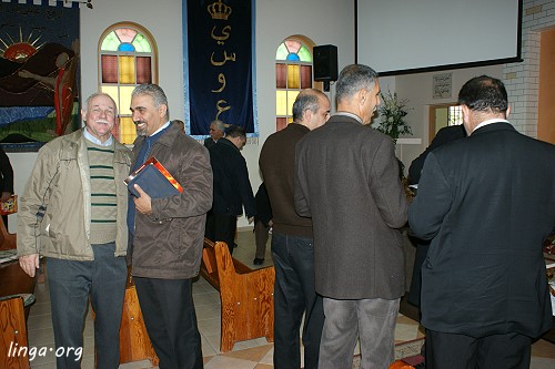 The Ministers monthly breakfast fellowship in the Nazarene Church in Nazareth
