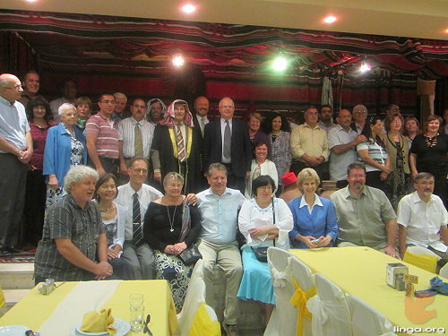 صورة جماعية لأعضاء مجلس الكنائس الإنجيلية المحلية بالأراضي المقدسة و اللجنة العليا للإتحاد الأوروبي المعمداني