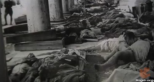 صورة لبعض ضحايا القصف اثناء الحرب العالمية الثانية