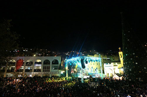 الناصرة: اضاءة شجرة الميلاد 2012