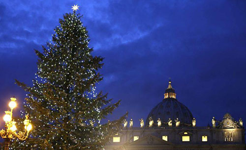 شجرة الميلاد في الفاتيكان 2012