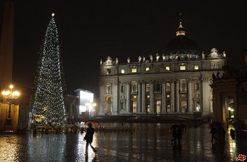 شجرة الميلاد في الفاتيكان 2012