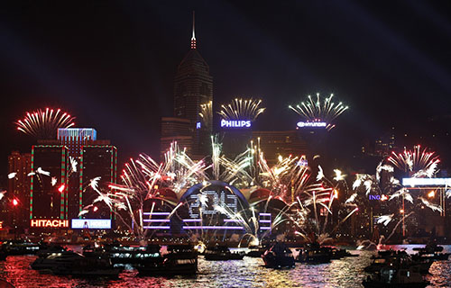 هونغ كونغ تحتفل برأس السنة 2013