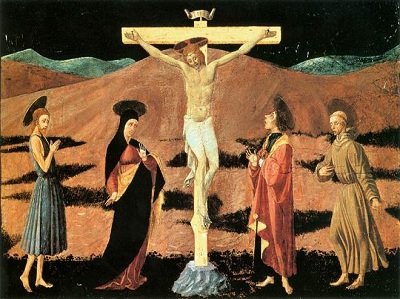 لوحة «الصلب» للفنان الإيطالي باولو أوتشيلو (أنجزها في 1440)