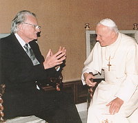 بيلي جراهام مع البابا يوحنا بولس الثاني