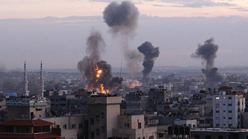 حملة عامود دخان على غزة