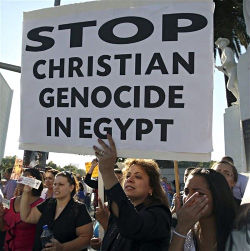 اوقفوا ابادة المسيحيين المصريين