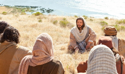 صورة من فيلم- يسوع يعلم تلاميذه