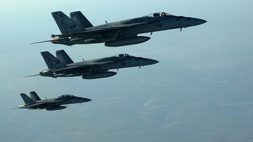 طائرات التحالف تقصف داعش