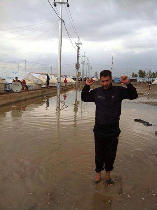 الامطار تغمر مخيمات المهجرين المسيحيين