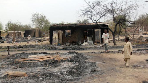 بوكو حرام يحرقون بلدة باغا