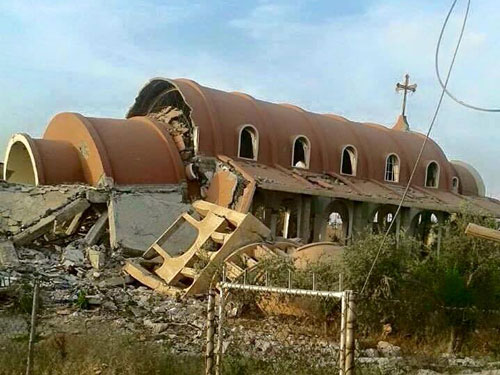Islamic State Demolishes Christian Church in Syria