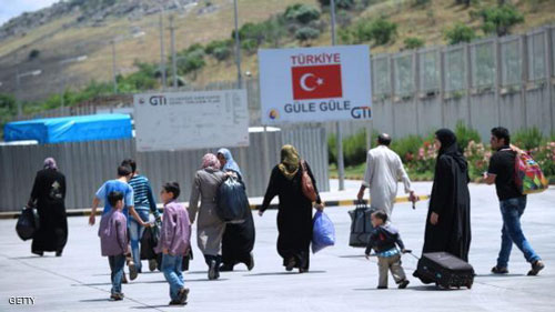 نازحون سوريون الى تركيا
