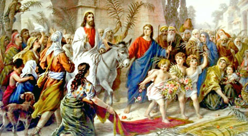 يسوع يدخل اورشليم