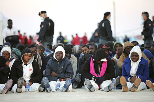 مهاجرون غير شرعيون وصلوا ايطاليا