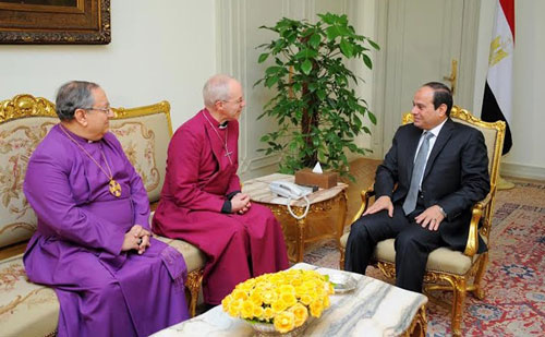 الرئيس السيسي يجتمع مع رجال دين مسيحيين