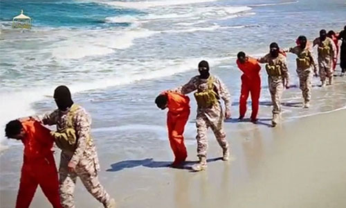 داعش الاسلامية تذبح عشرات المسيحيين الاثيوبيين