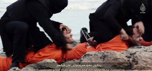 داعش يذبح 21 مسيحي مصري