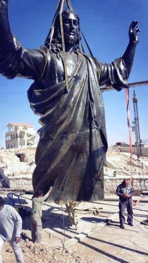 ثاني اكبر تمثال في العالم للسيد المسيح في صيدانيا شمال دمشق