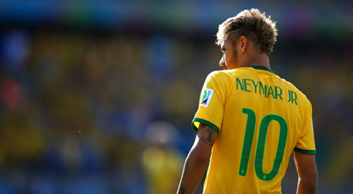 نيمار لاعب المنتخب البرازيلي