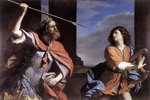 الملك شاول يحاول قتل داود