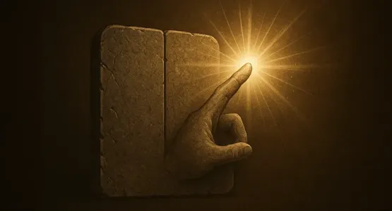 أصبع الله:  إعلان القدرة الإلهية 