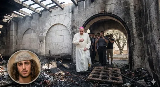 محكمة إسرائيلية تُلزم مُدانًا بإحراق كنيسة الطابغة بدفع 2.5 مليون شيكل للدولة