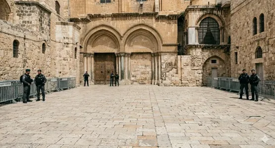 إسرائيل تمنع البطريرك اللاتيني ومسؤولين كاثوليك من دخول كنيسة القيامة في أحد الشعانين