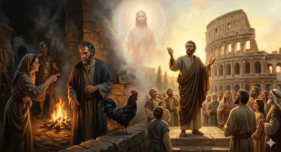 بين نكران بطرس للمسيح وبين الصلب من أجله