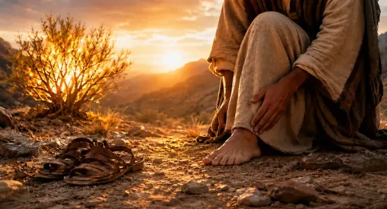 حذاء موسى وحذاء إنجيل السلام