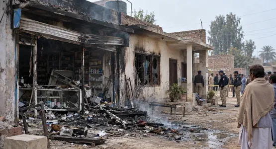 باكستان: إحراق منزل وصيدلية مسيحي ونزوح 35 عائلة بعد اتهامه بالتجديف