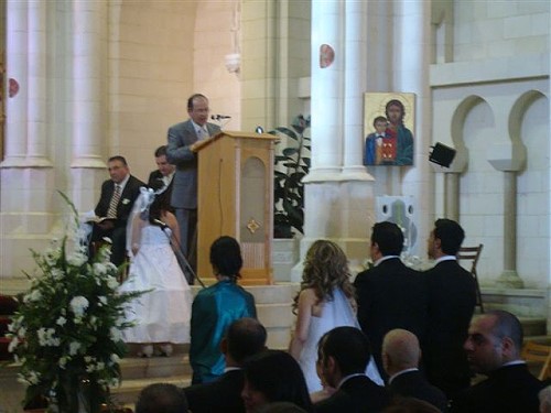 اخبار مسيحية: زفاف الاخ كارم مطر على الاخت دورين سابا