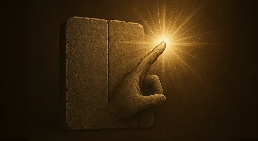 أصبع الله:  إعلان القدرة الإلهية 