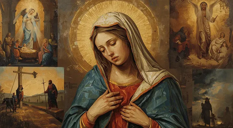 الفرح المؤلم في حياة القديسة العذراء