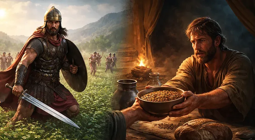 حقل العدس وصحن العدس