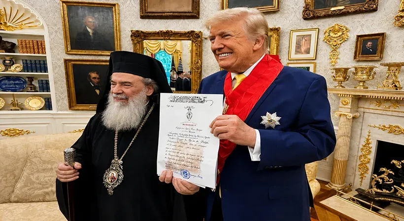 بطريرك القدس يلتقي ترامب لبحث حماية مسيحيي الأرض المقدسة والشرق الأوسط