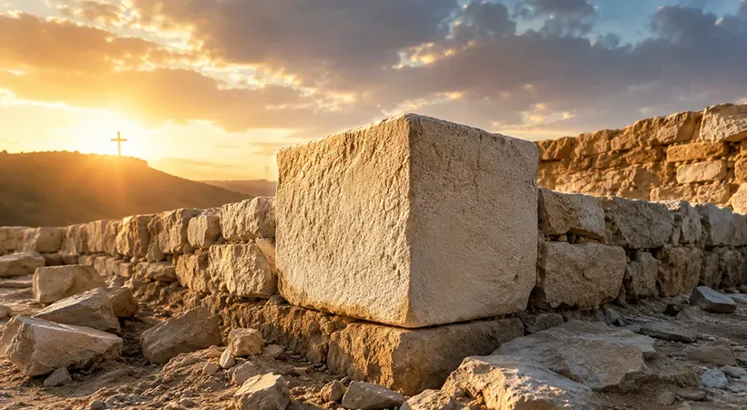 حجر الزاوية بين بطرس والمسيح